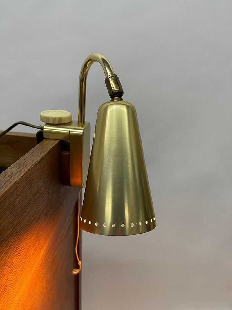 Aluminum German reading lamp by Erco, 1950s For Sale