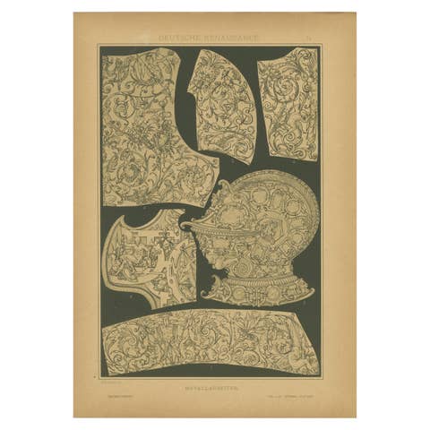 German Renaissance Metalwork Designs from Der Ornamentenschatz, 1887