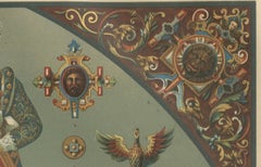 German Renaissance Painted Sculpture Print by Dolmetsch, Ornamentenschatz, 1887