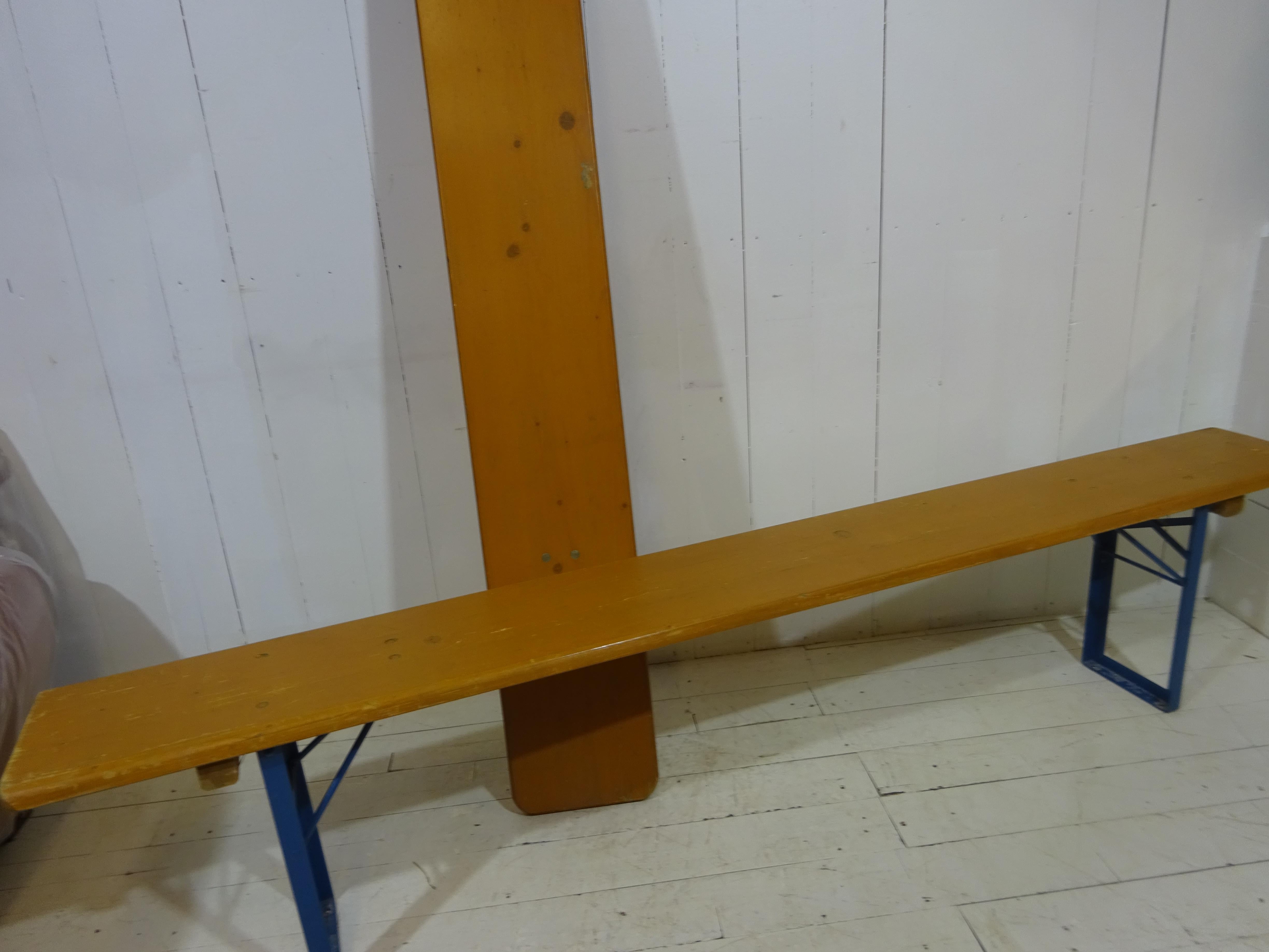 Late 20th Century German Retro Folding Brewery Bench For Sale