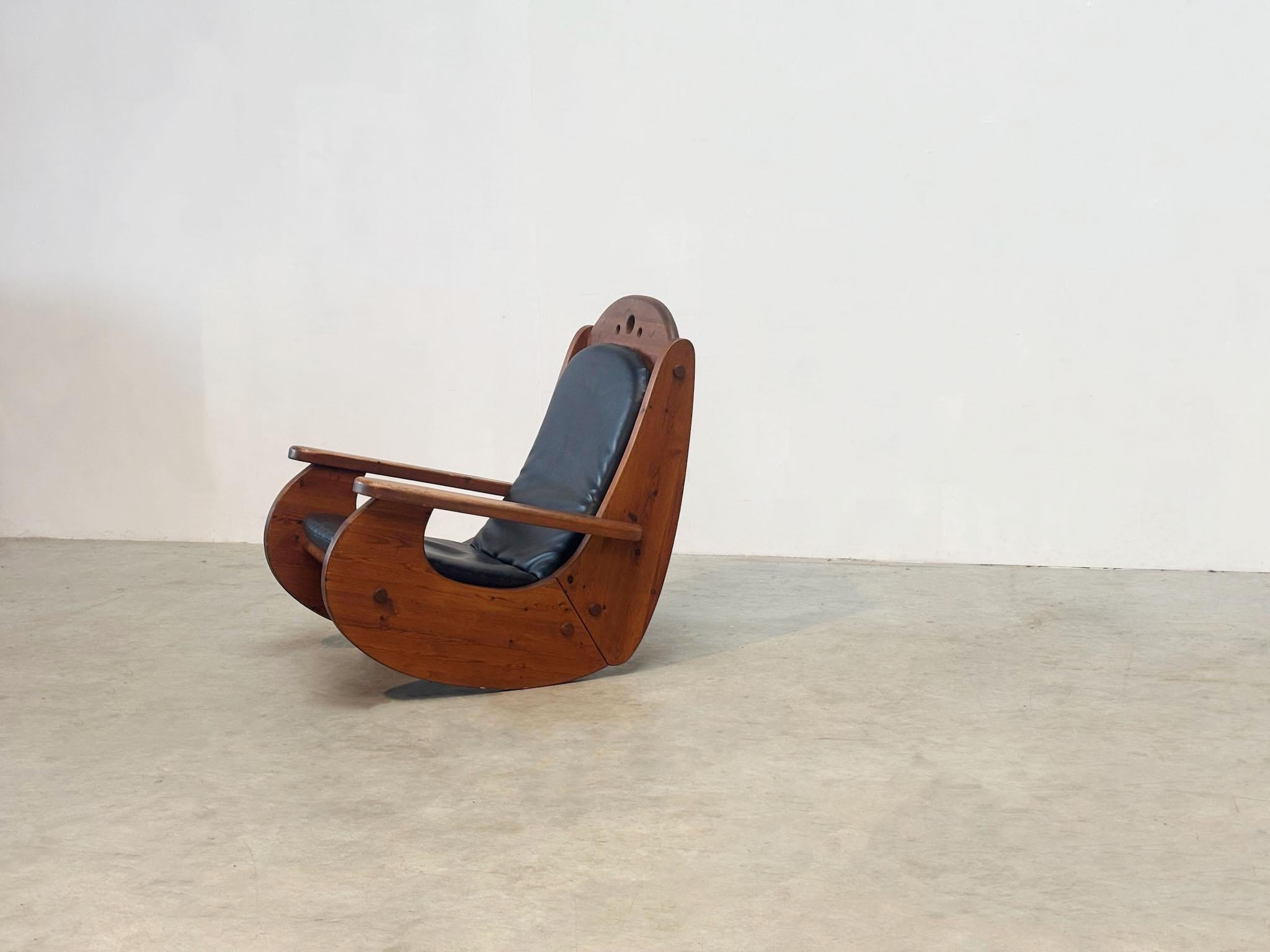 German rocking chair by Wasa Möbel For Sale at 1stDibs