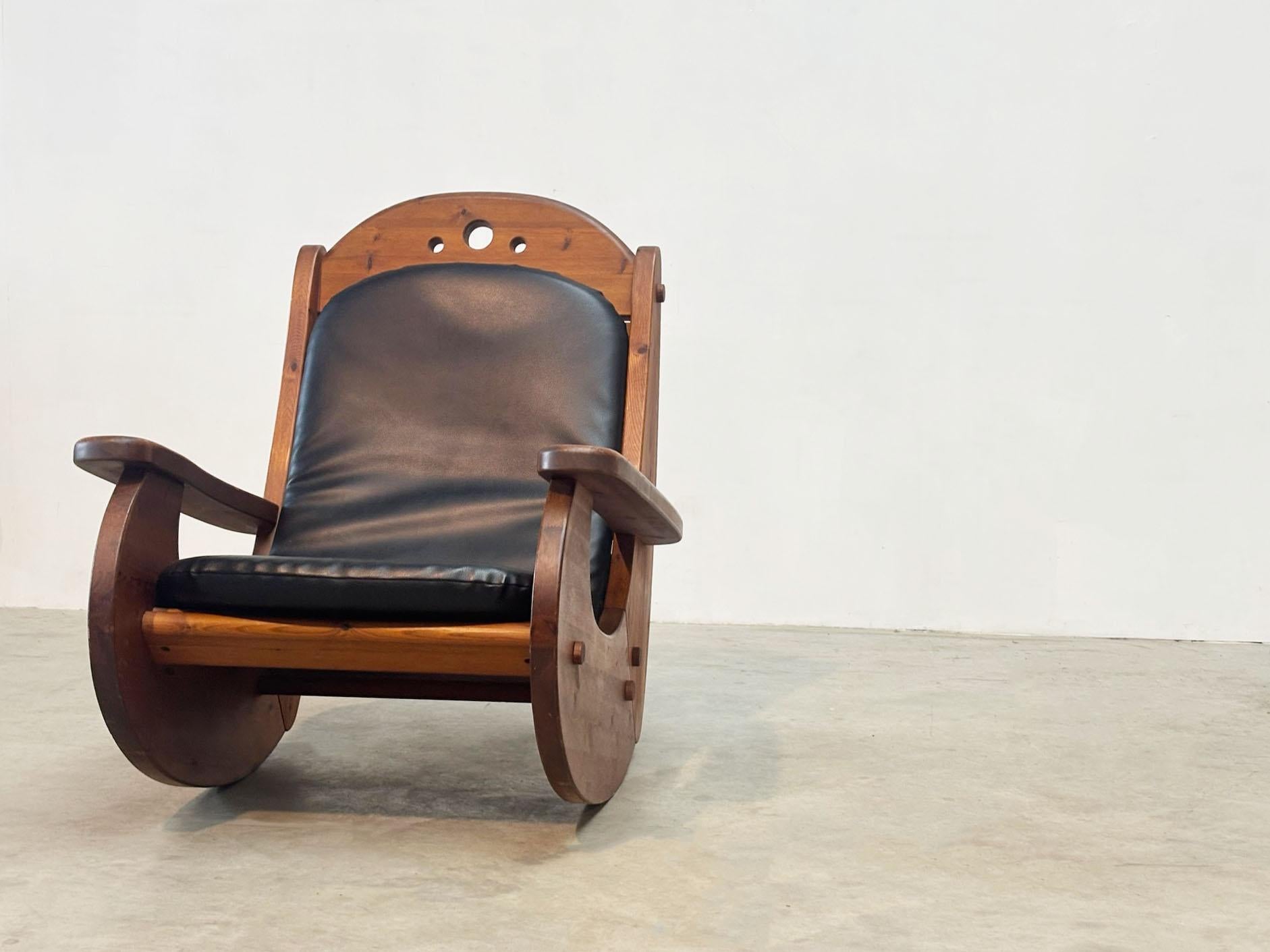 German rocking chair by Wasa Möbel For Sale