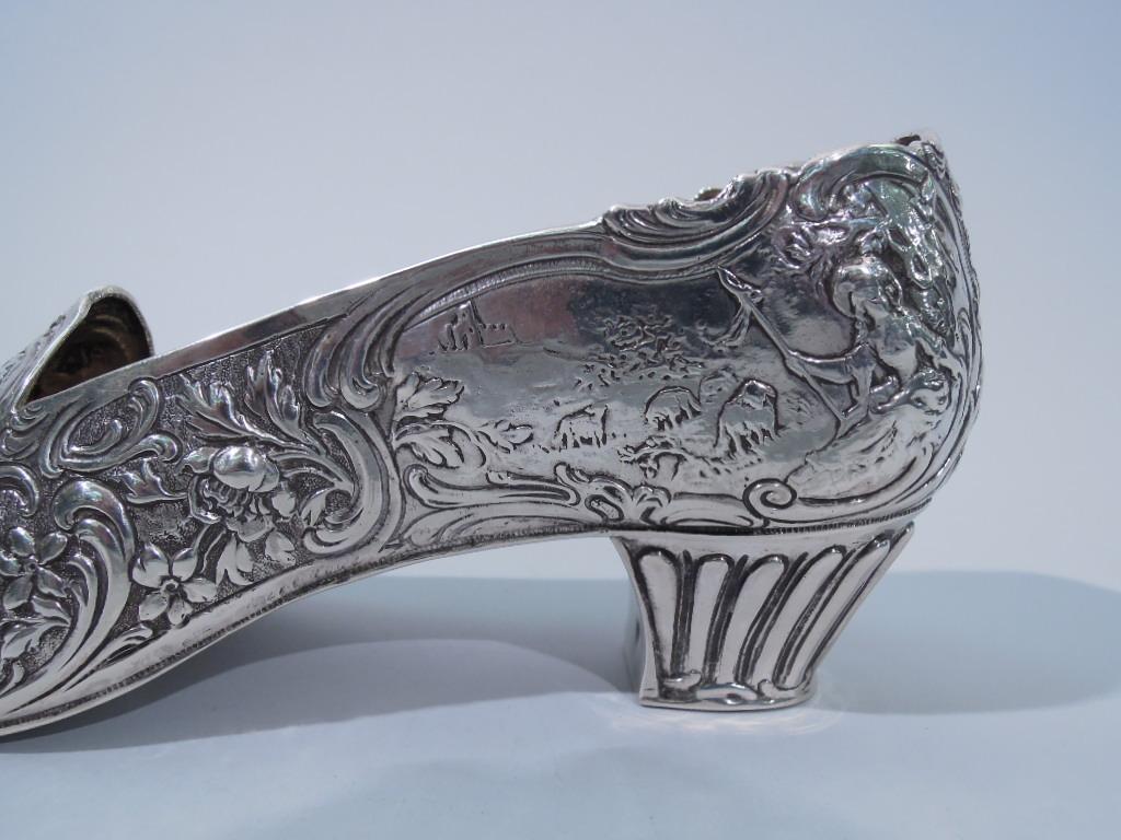 German Rococo Sterling Silver Lady's Shoe 1