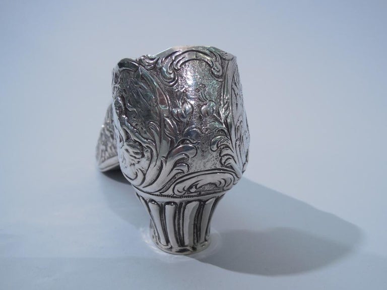 German Rococo Sterling Silver Lady's Shoe For Sale at 1stDibs