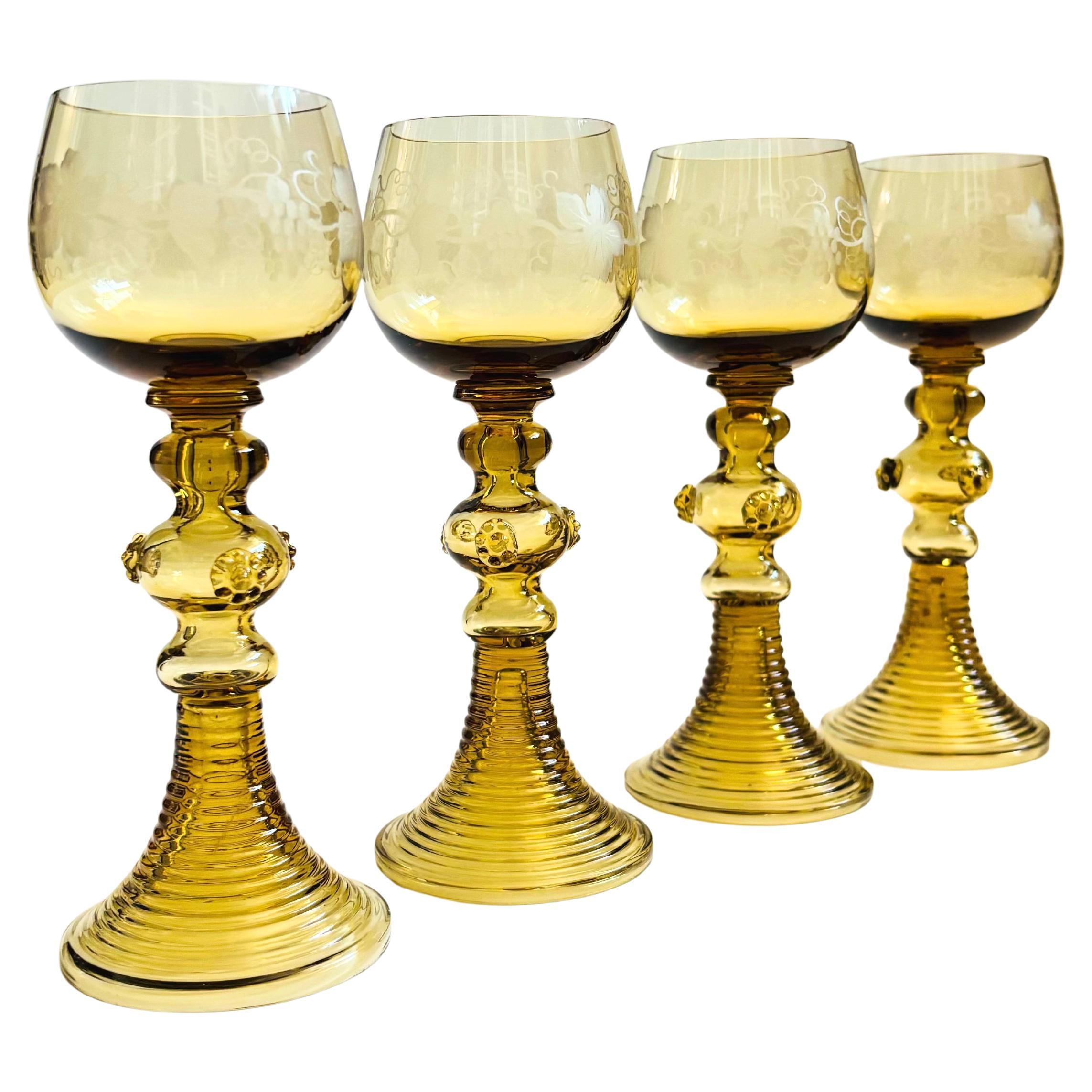 German Roemer Glasses - Set of 4