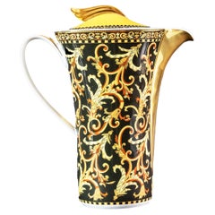 Retro German Rosenthal Porcelain Coffee Pot Model Barocco by Versace