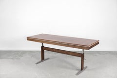Vintage Mid-century Modern German Rosewood Adjustable Table from E.M.U, 1960s
