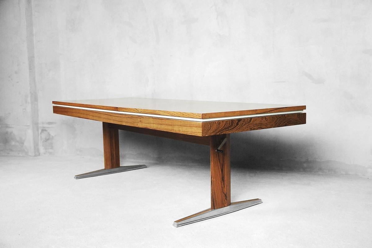German Rosewood Modern Adjustable Table from E.M.Ü, 1960s For Sale 5