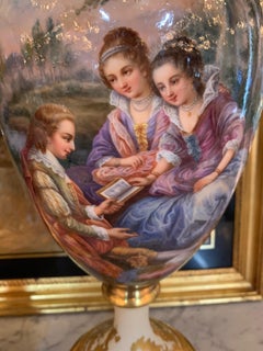 German Royal Vienna Porcelain Vases