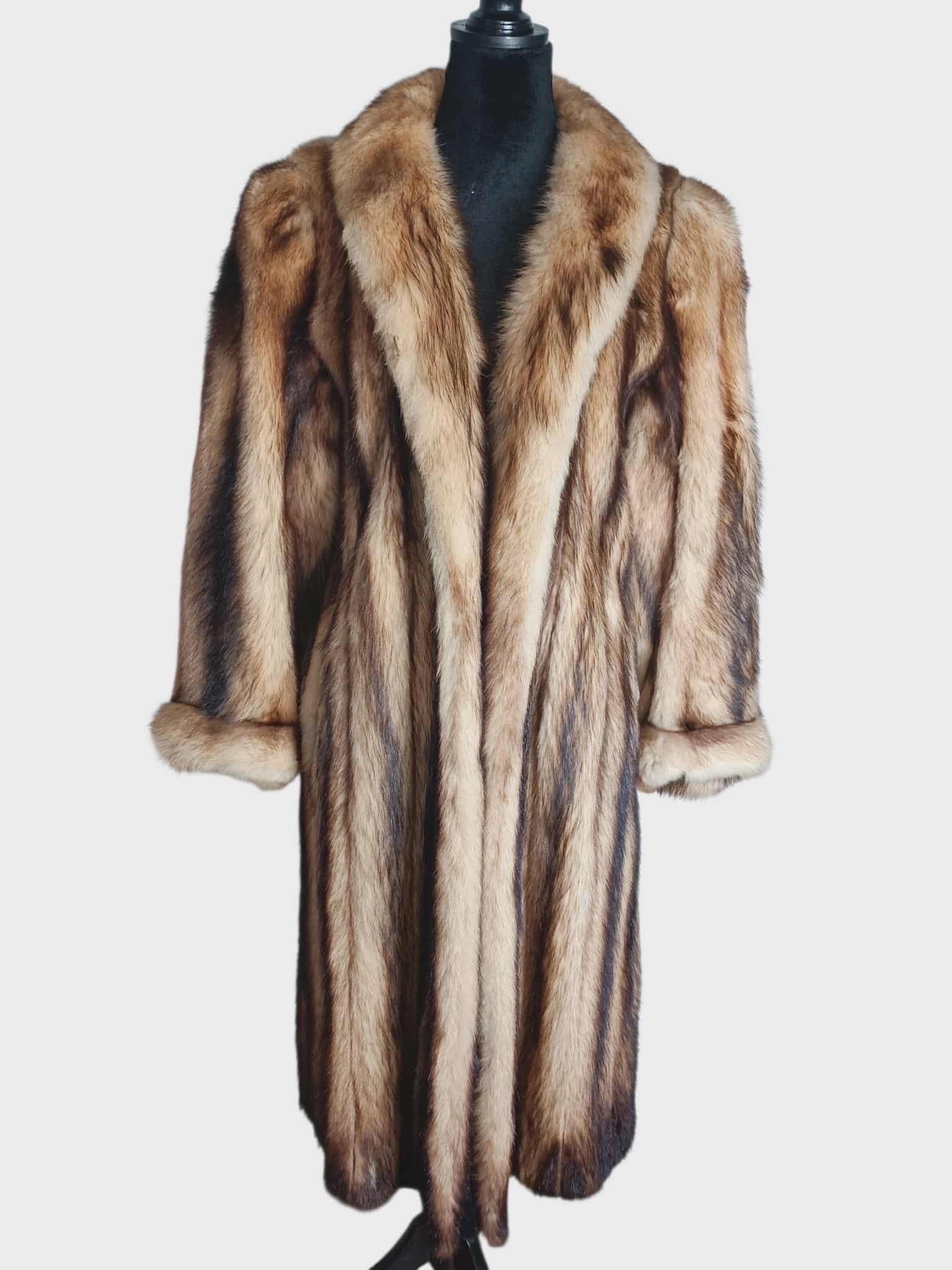 Pelliccia di zibellino tedesco taglia 6-8 in vendita 1