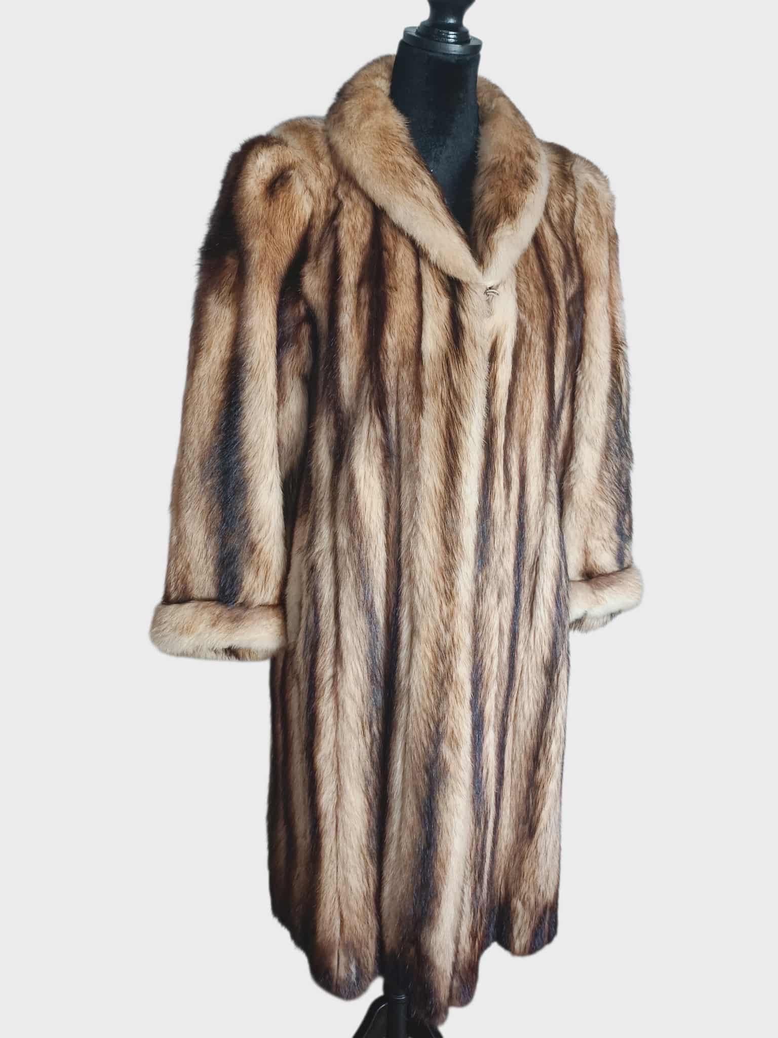 Pelliccia di zibellino tedesco taglia 6-8 in vendita 2