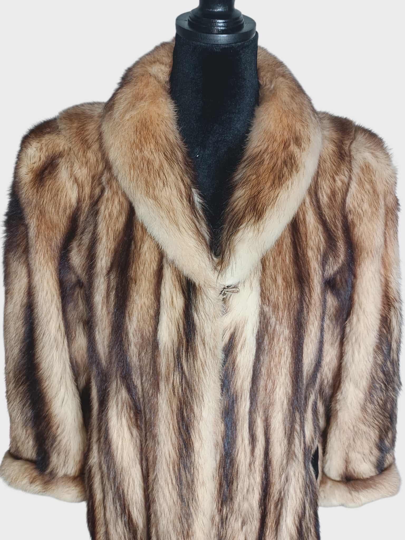 Pelliccia di zibellino tedesco taglia 6-8 in vendita 4