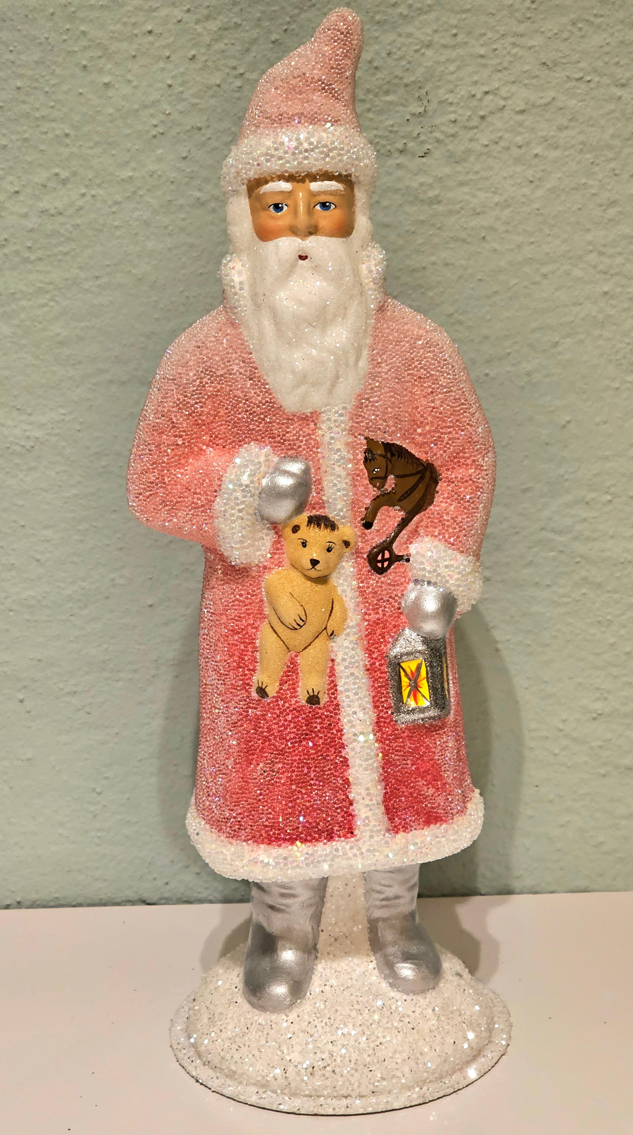 Contemporary German Santa Claus Christmas Figure Papier-Mâché Sofina Boutique Kitzbühel For Sale