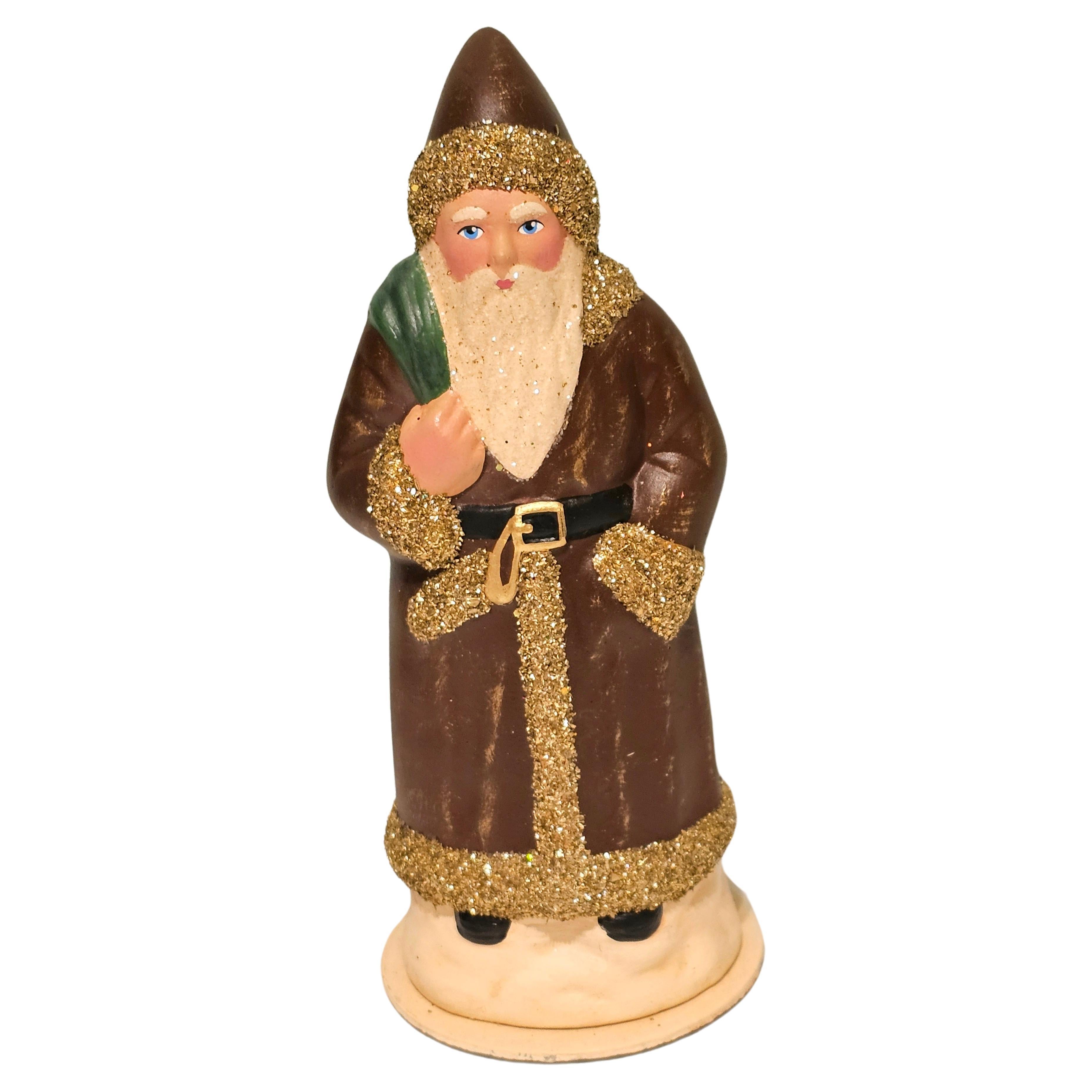 German Santa Claus Christmas Figure Papier-Mâché Sofina Boutique Kitzbühel For Sale