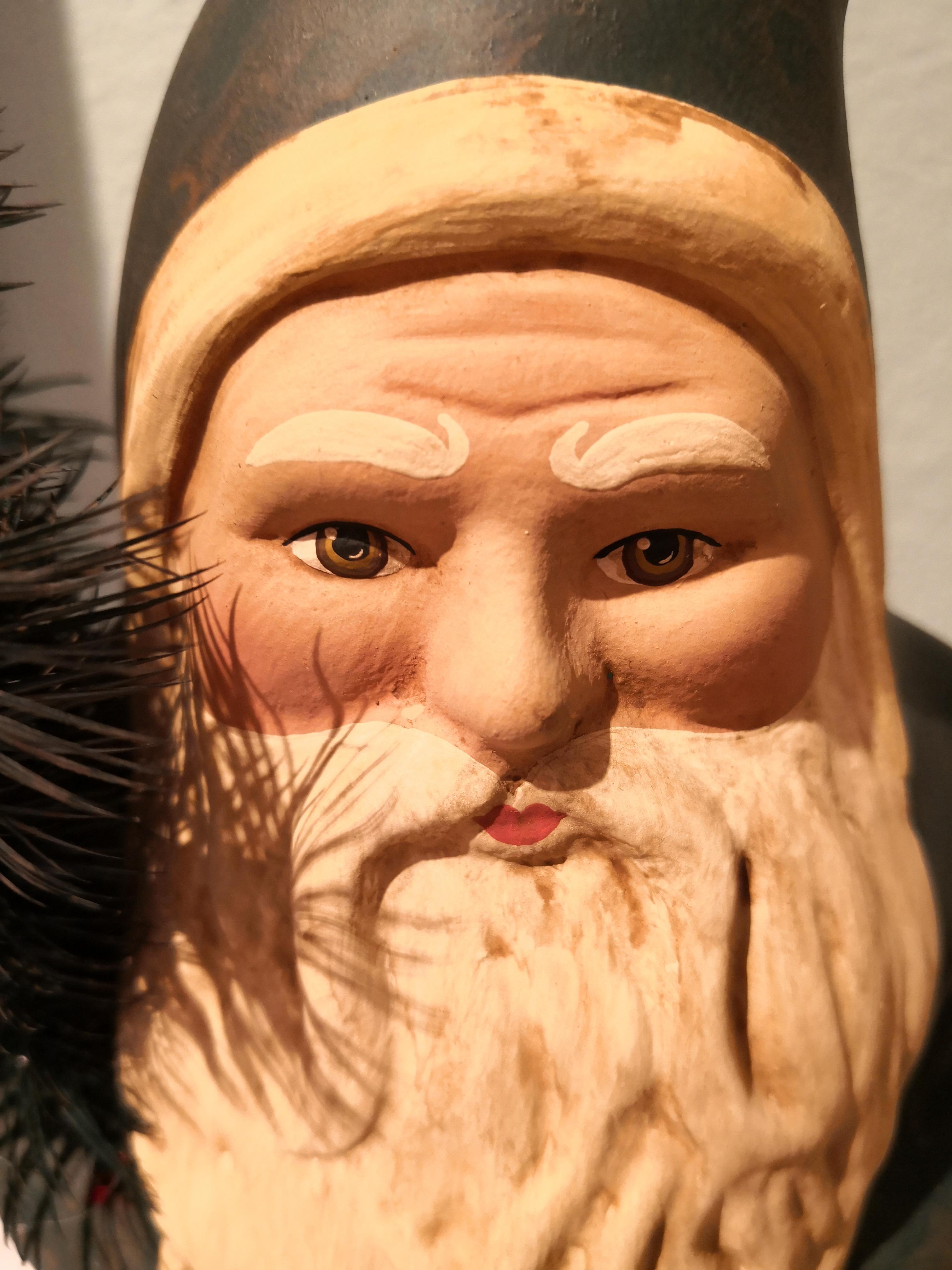 Black Forest German Santa Claus Figure Papier Mâché Sofina Boutique Kitzbühel