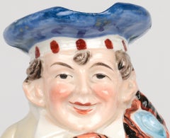 German Schafer & Vater Attributed Porcelain Figural Scotsman Character Jug