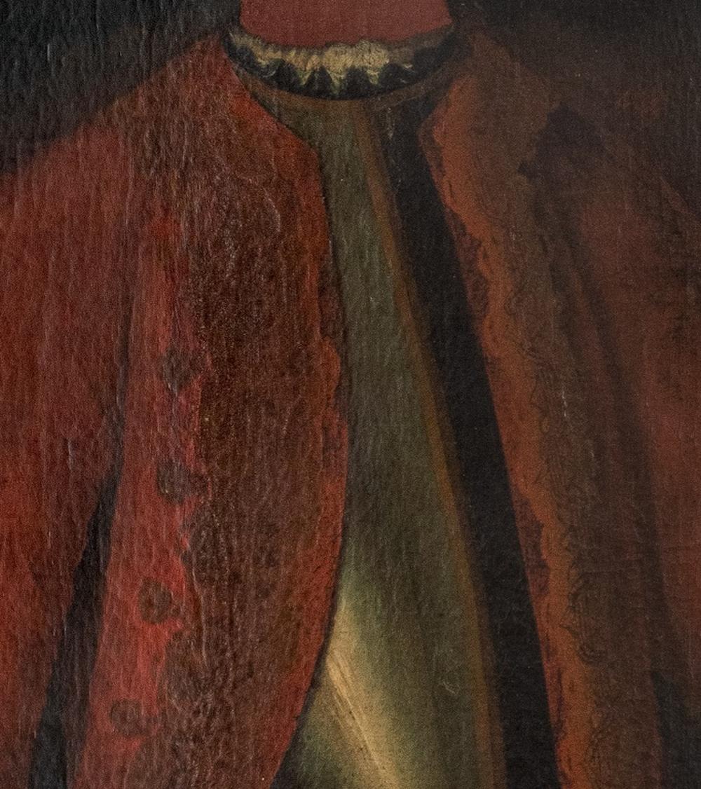 German School Nobleman Portrait Oil , 18th Century In Good Condition In Astoria, NY