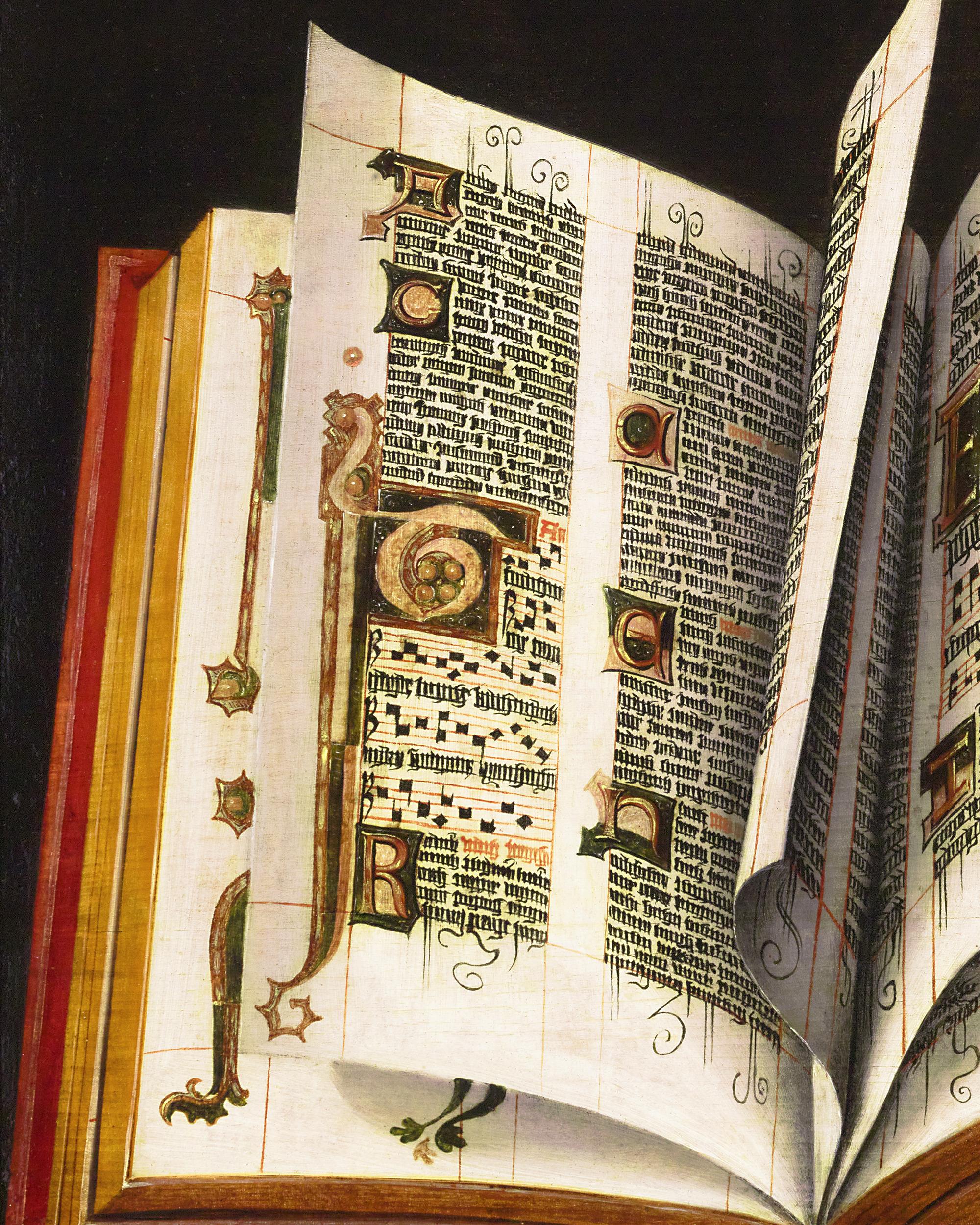 Peinture de manuscrit enluminée de l'école allemande - Renaissance Painting par German School