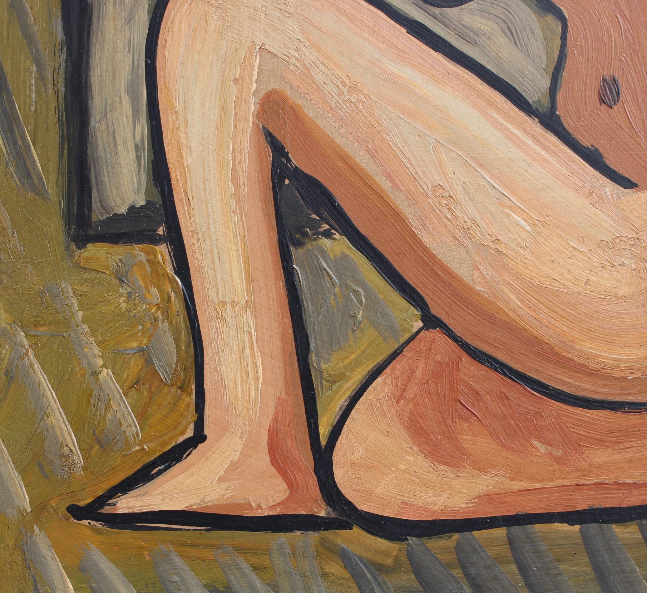 'Kneeling Nude and Mysterious Figure', Berlin School after Picasso 4