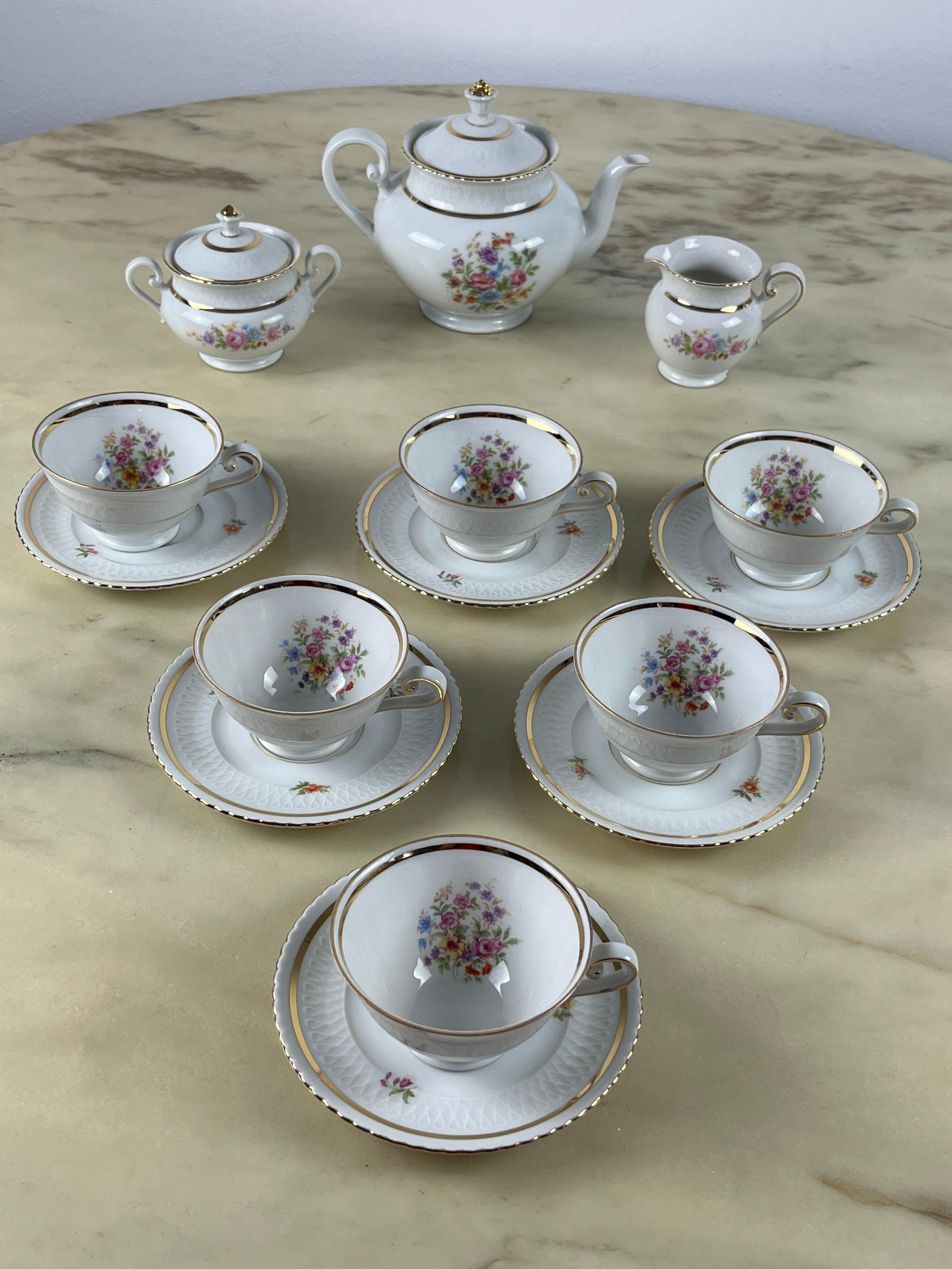 German Seltmann Weiden Porcelain Tea Set, 1960s 2
