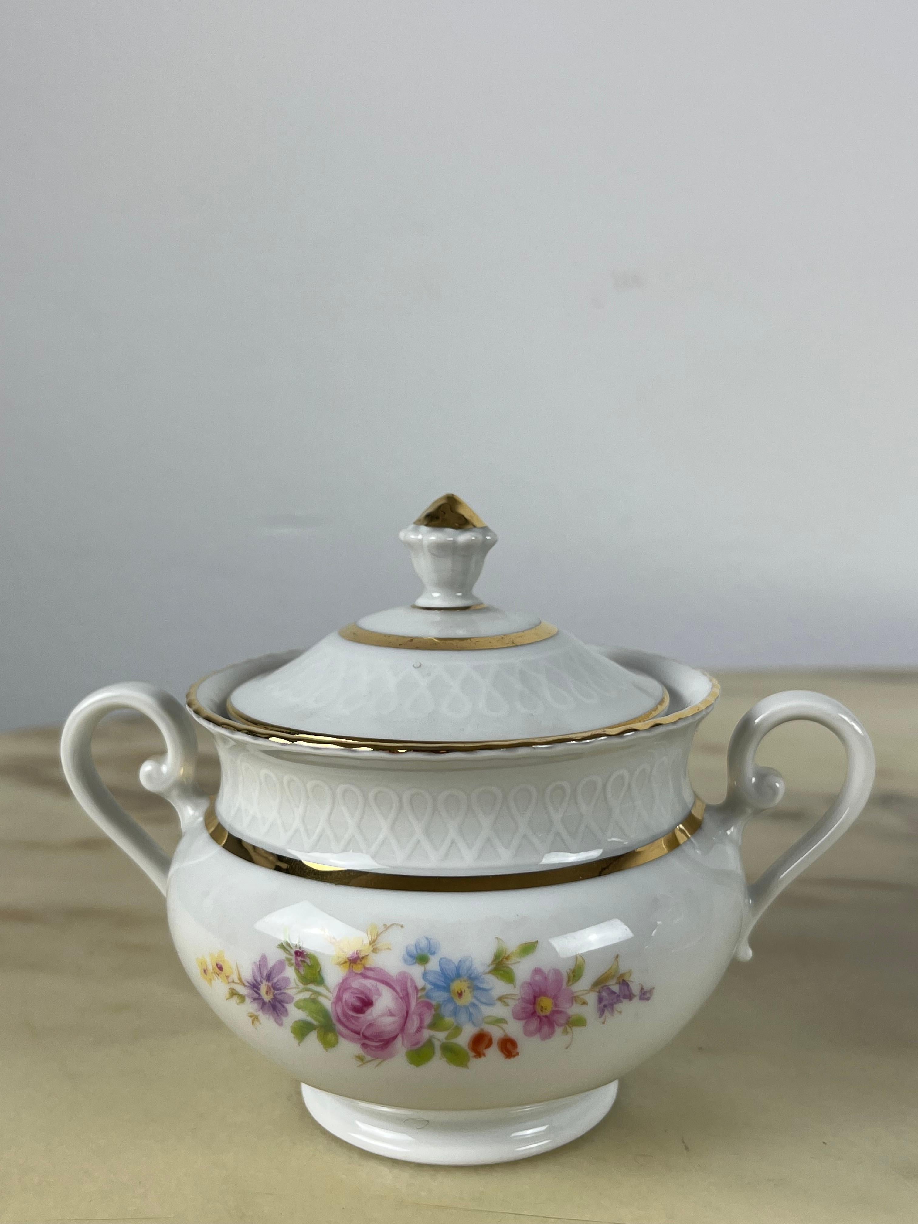 German Seltmann Weiden Porcelain Tea Set, 1960s 1