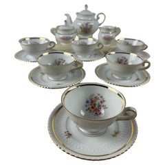 German Seltmann Weiden Porcelain Tea Set, 1960s