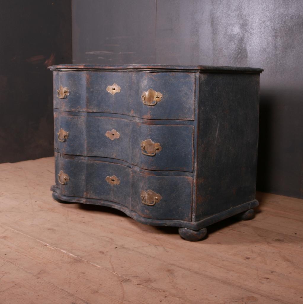 Painted German Serpentine Commode