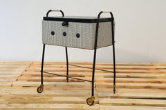 German sewing table on Wheels from the 1970s