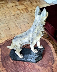 German Shepard 1950 s Statue