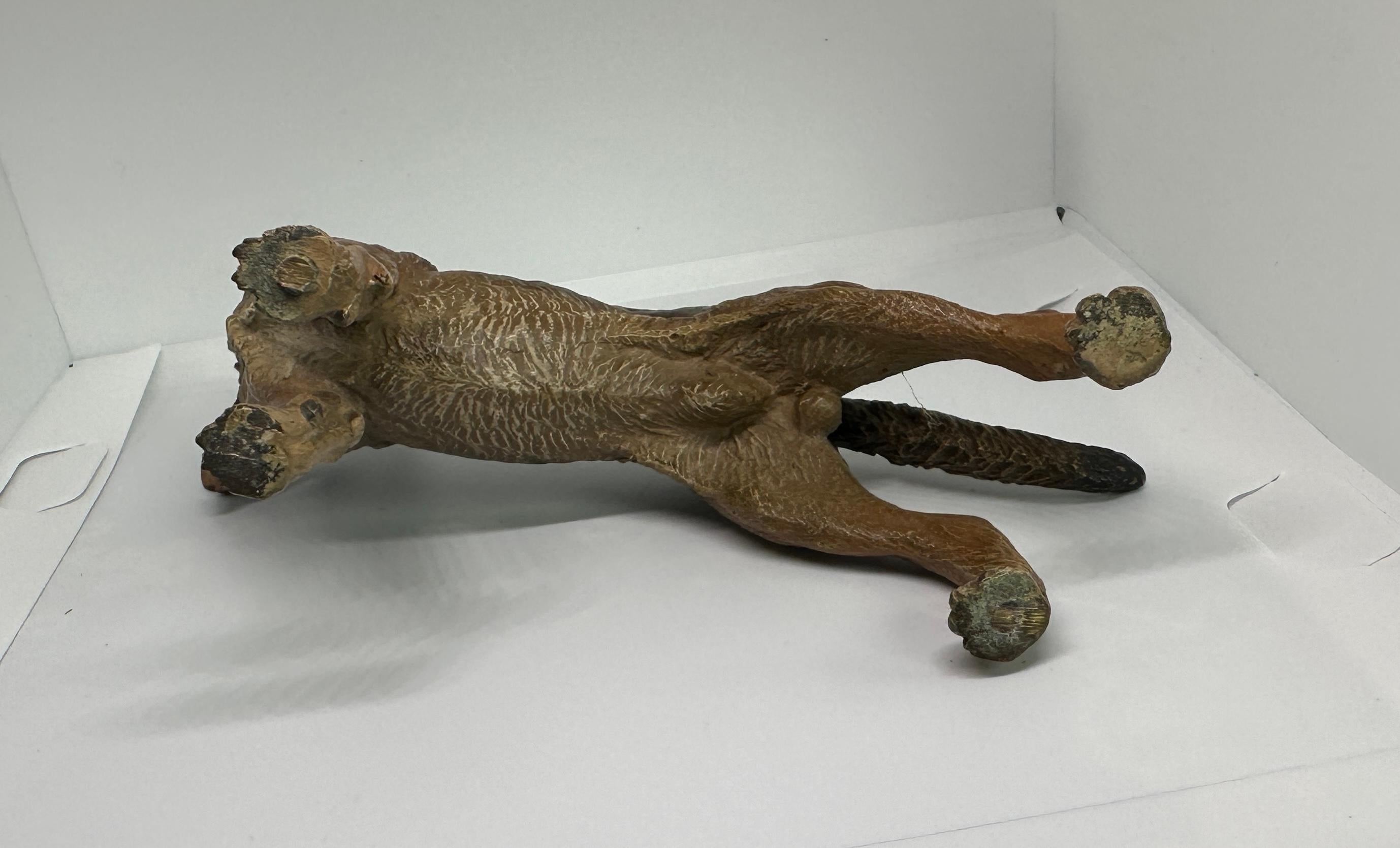Deutscher Schäferhund Österreicher Vienna Bronze Circa 1900 6,5 Zoll Österreich Bronze im Angebot 5