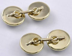 German Shepherd Gold and Crystal Cufflinks