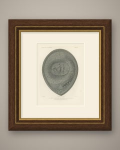 German Shield, Sixteenth Century, Soltykoff Collection, Antique Print, 1851