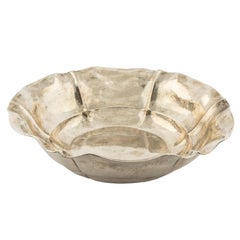 German Silver Bread Bowl, 20th century