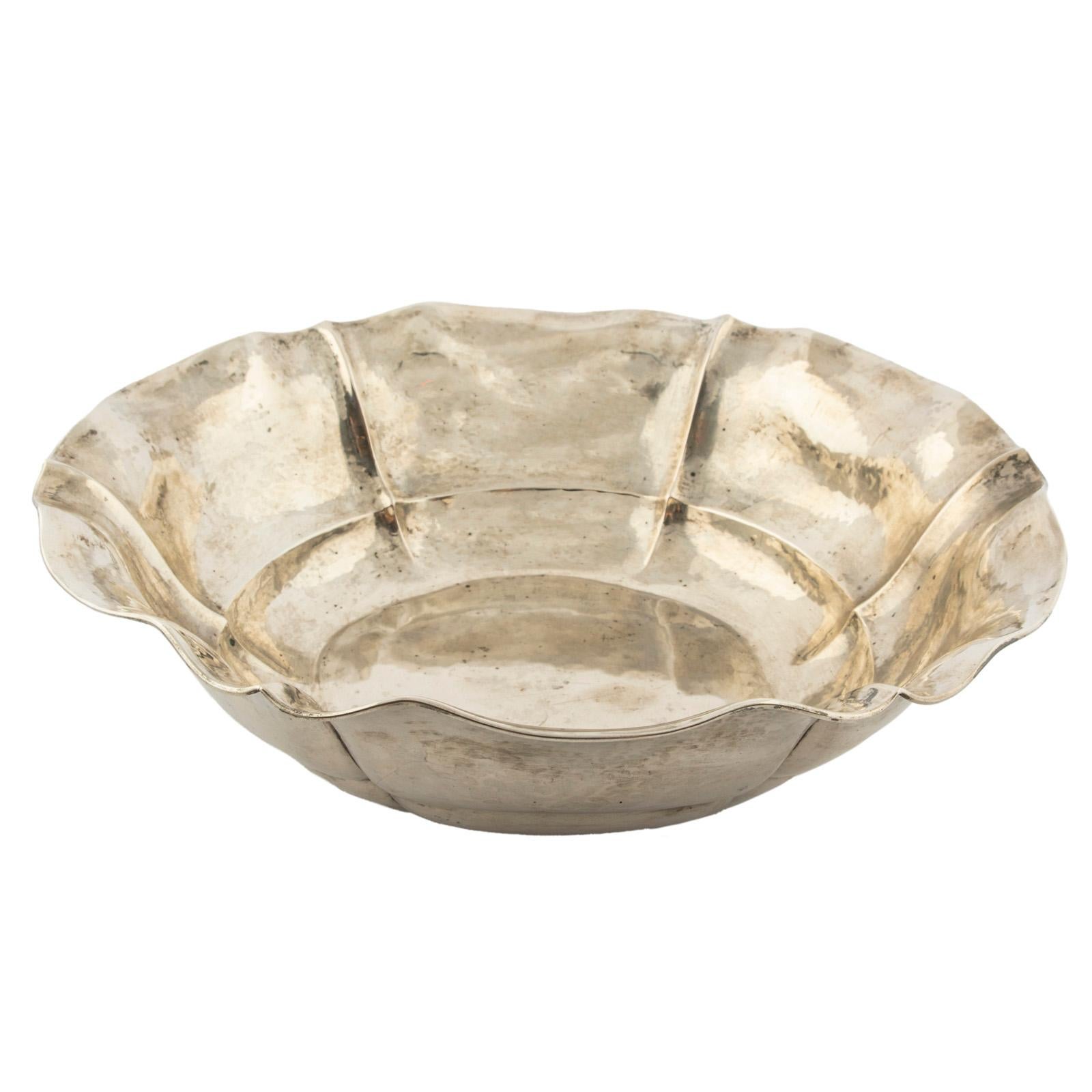 German Silver Bread Bowl, 20th century For Sale 3