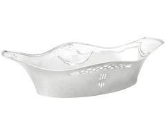 Antique Art Deco German Silver Bread Dish, Circa 1900