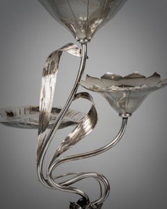 German Silver Floral-Form Epergne Centerpiece