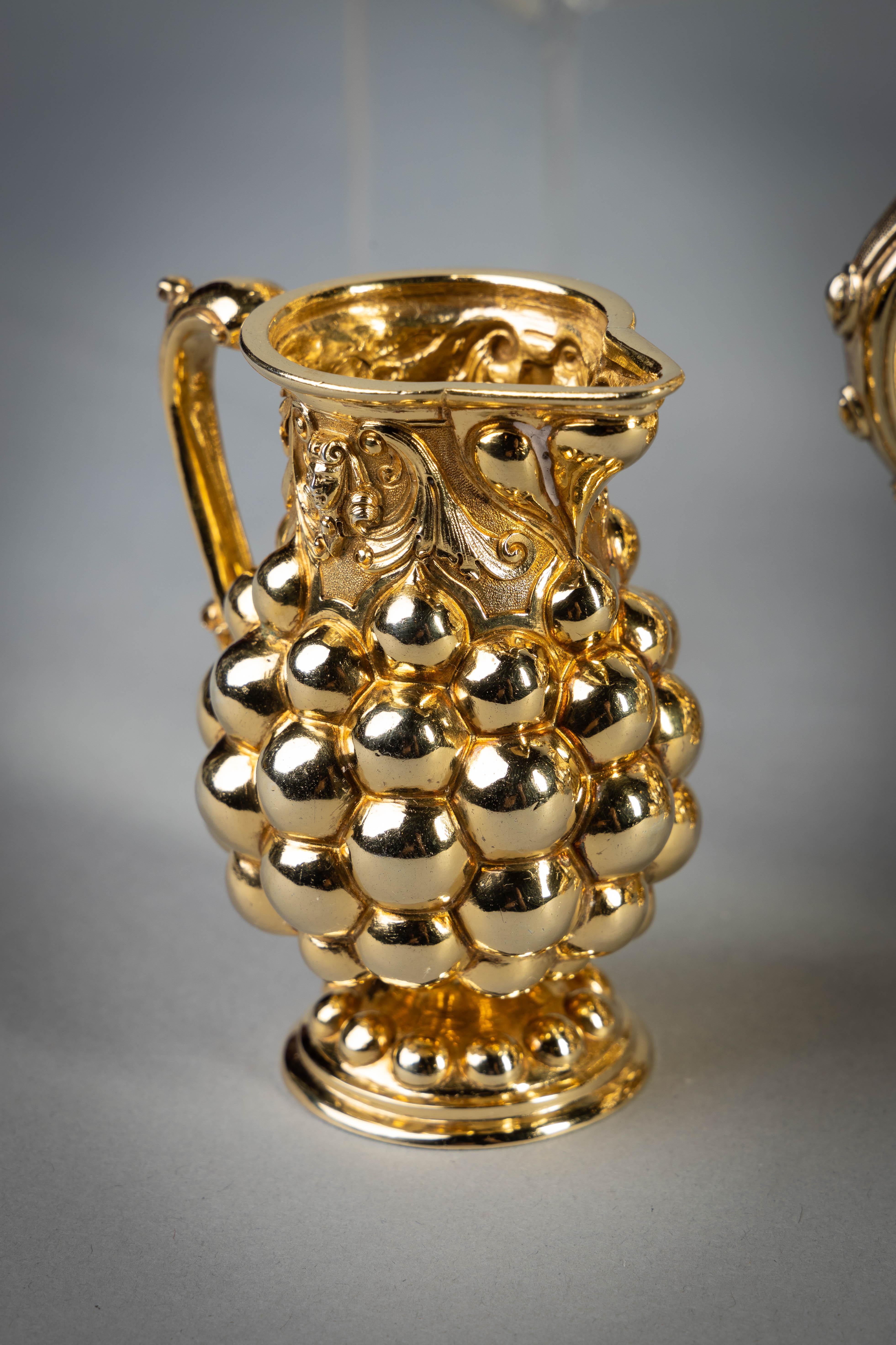 Late 19th Century German Silver Gilt Tea and Coffee Service, circa 1875 For Sale