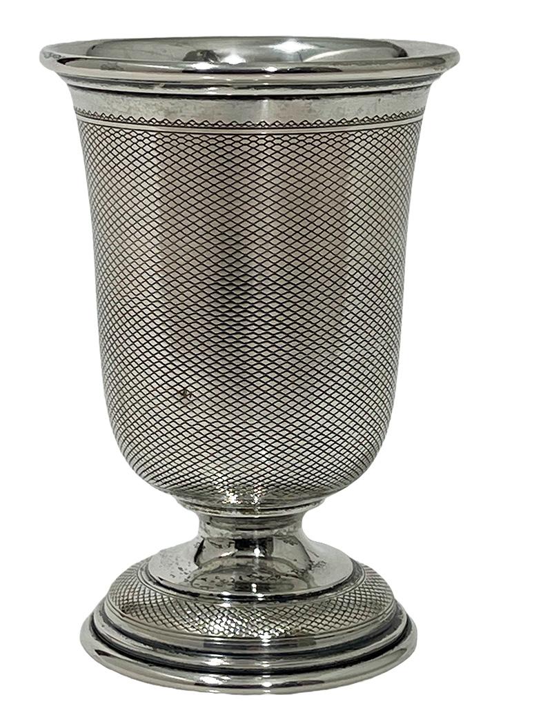 German silver goblet by Theodor Julius Gunther, 1886-1906 In Good Condition For Sale In Delft, NL