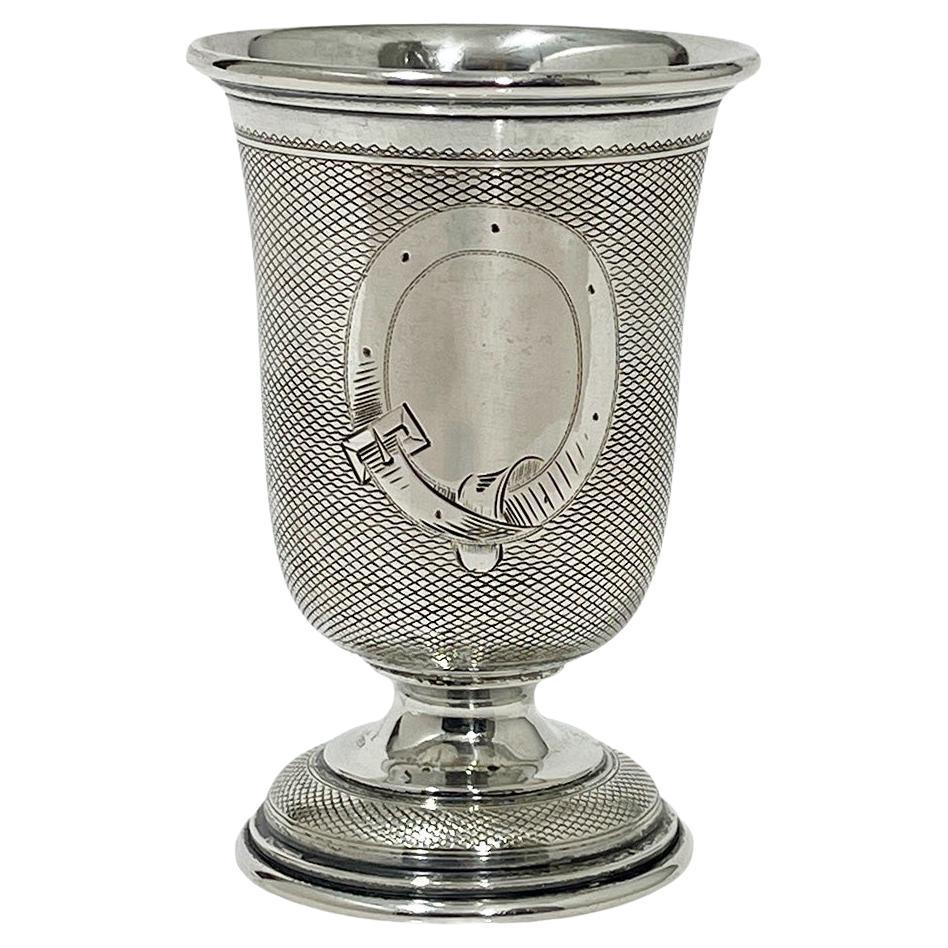 German silver goblet by Theodor Julius Gunther, 1886-1906 For Sale