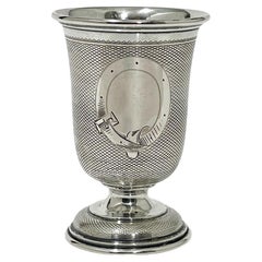 Antique German silver goblet by Theodor Julius Gunther, 1886-1906