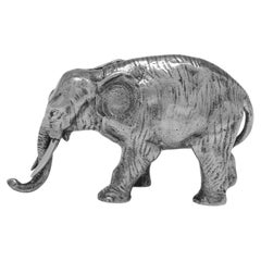 German silver model of an Elephant made by P. Oberlander c.1920