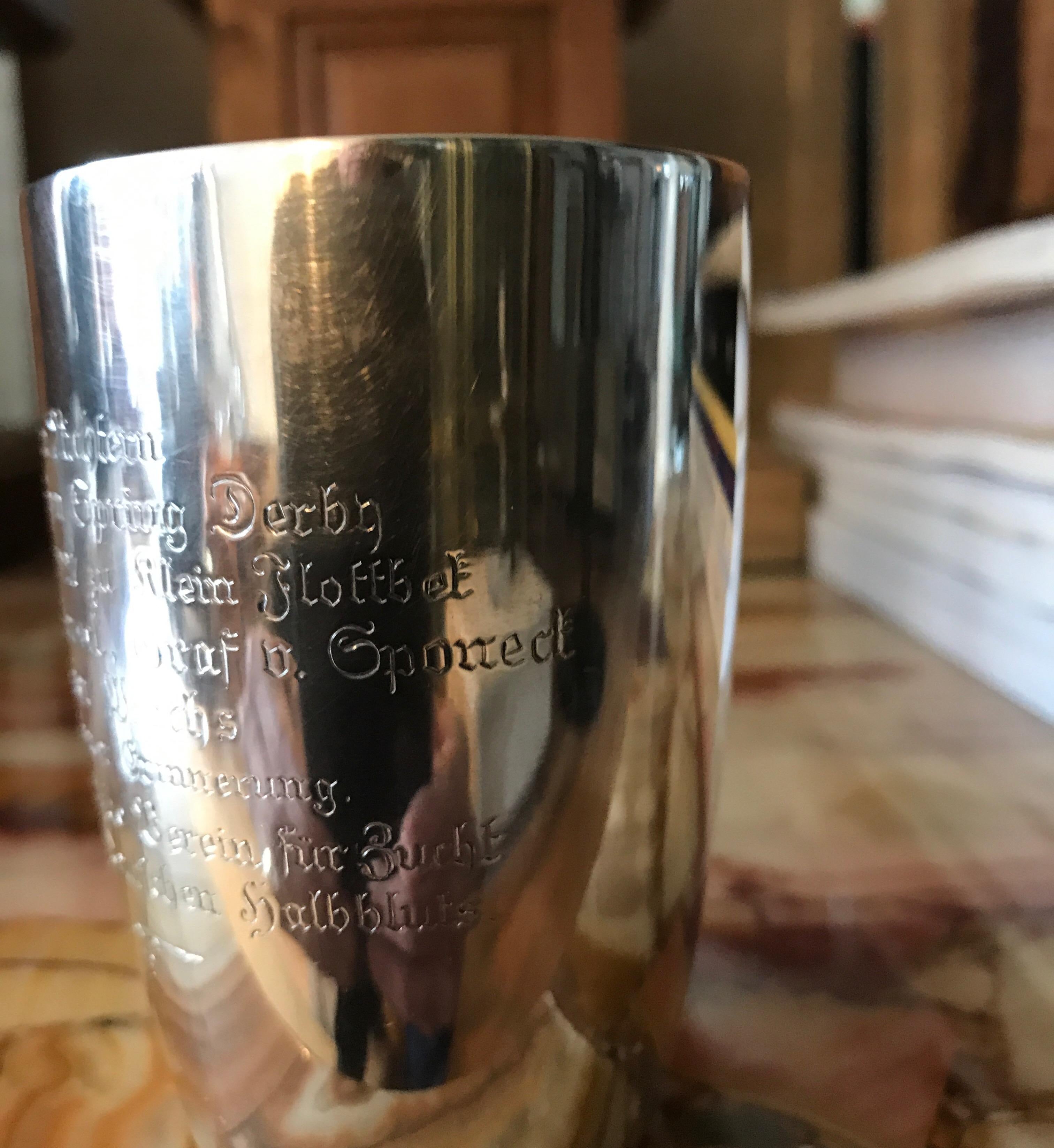 German Silver Presentation Cup In Good Condition In Chicago, IL