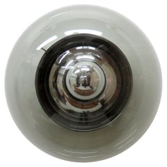 Deutsche Rauchglas-Wandleuchte, 1970