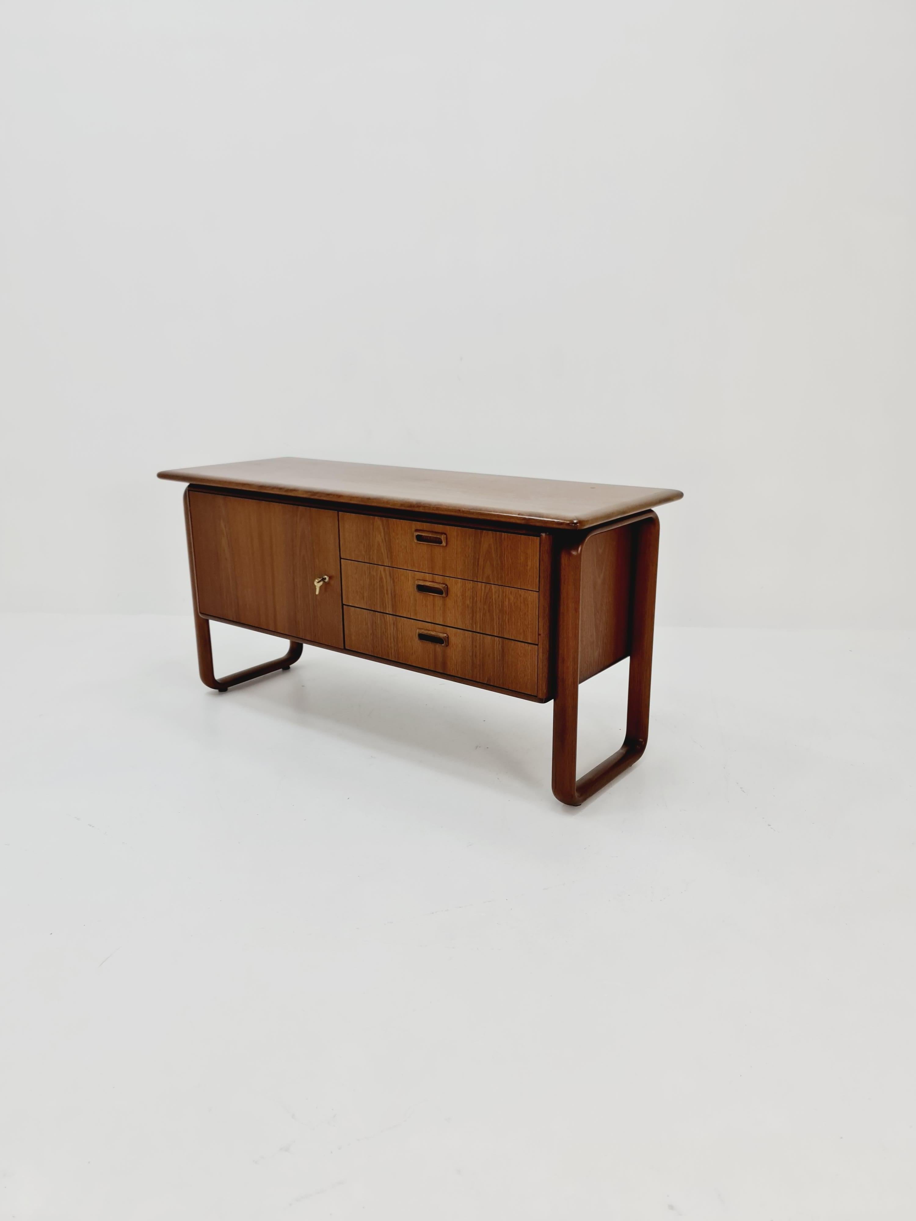 Mid-20th Century German solid Teak Sideboard By Burkhard for Rosenthal  For Sale