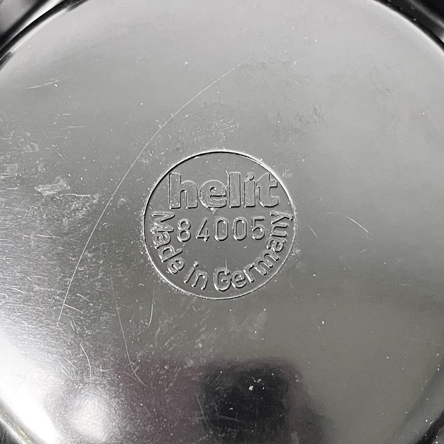 German Space Age black plastic ashtrays by Walter Zeischegg for Helit, 1970s For Sale 8