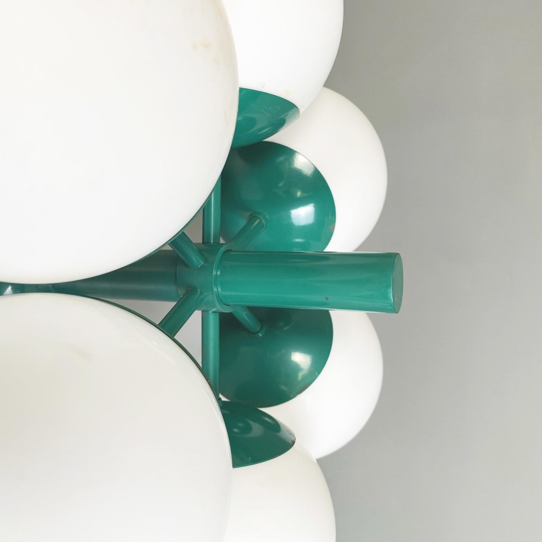 German Space Age Ceiling or Wall Lamps by Kaiser Leuchten Metal Glass, 1960s 7