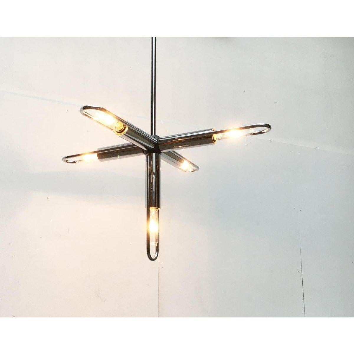 20ième siècle Lustre allemand de l'ère spatiale de Kinkeldey en vente