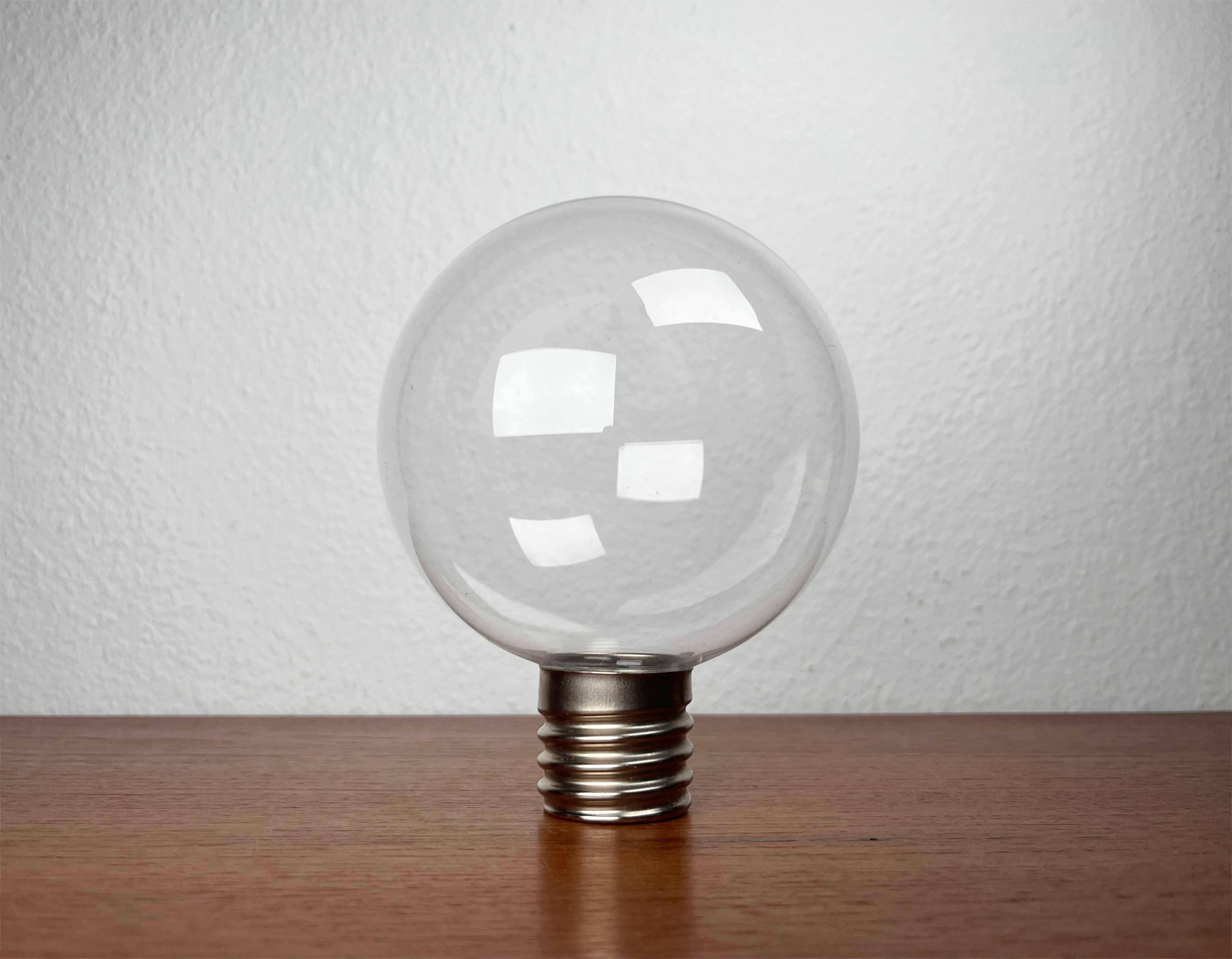 Ricambio di vetro tedesco dell'età dello spazio per lampade da tavolo Motoko Ishii 1970s in vendita 2