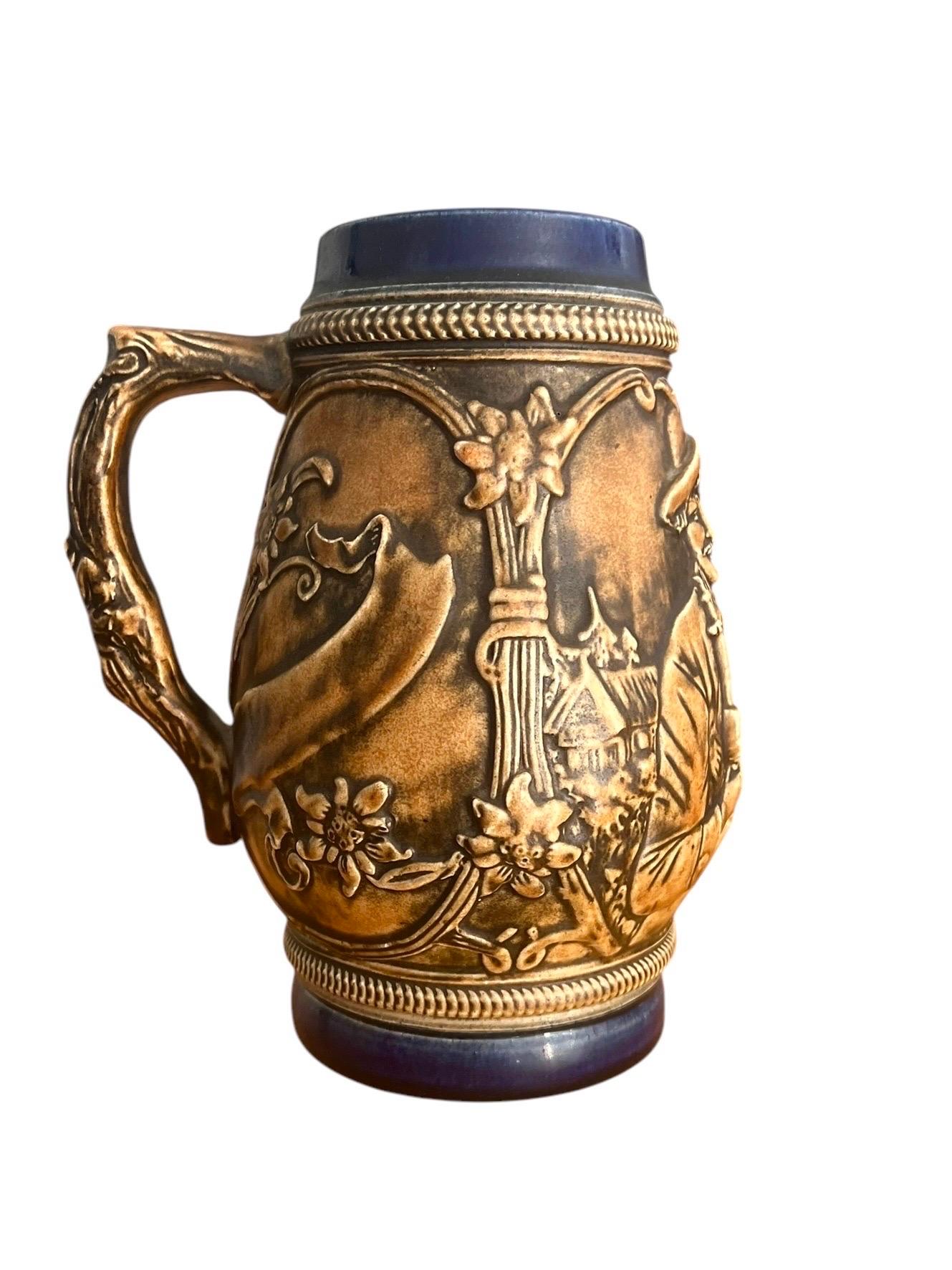 German Stein - Beer Mug - Tankard - Pot - Ceramic - Germany For Sale 5