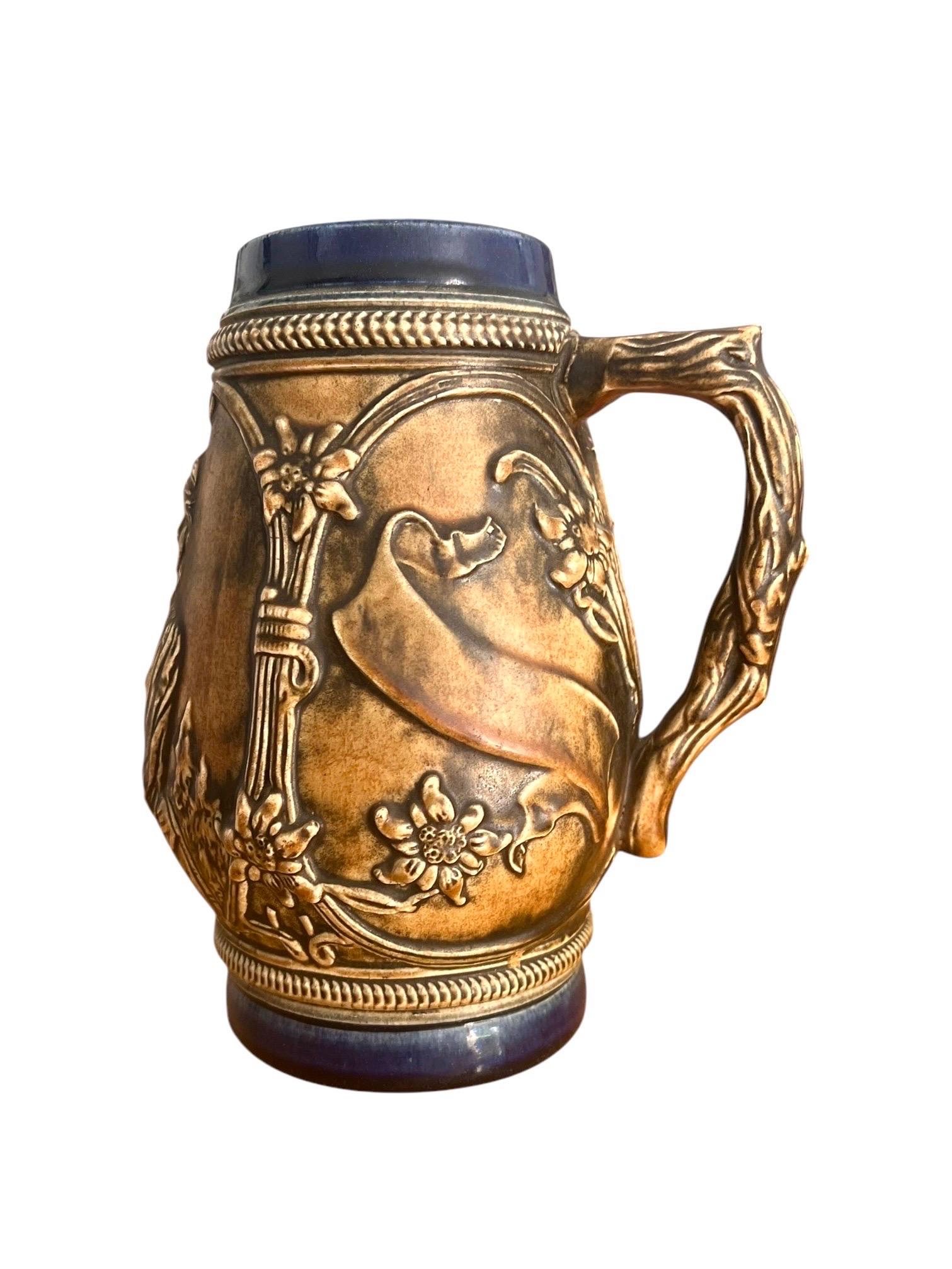 German Stein - Beer Mug - Tankard - Pot - Ceramic - Germany For Sale 6
